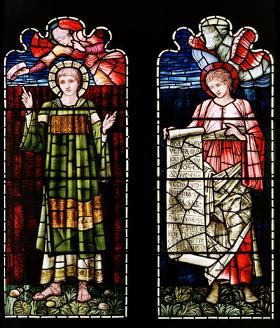 St. Stefanus en St. Lucas door Edward Burne Jones